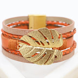 Diana Leather Cuff - Ember