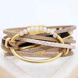 Diana Leather Cuff - Cheetah