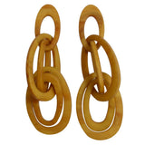 Colleen Yellow Acrylic Earrings
