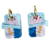 Sardine Tin Earrings
