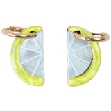 Lemon Wedge Earrings