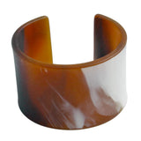 Gia Thick Acrylic Cuff - Brown