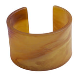 Gia Thick Acrylic Cuff - Yellow
