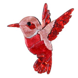 Red Hummingbird Brooch