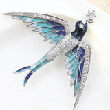 Take Flight Bluebird Brooch