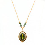 Ryann Gem Necklace Green