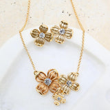 Amber Bloom Trio Necklace
