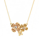 Amber Bloom Trio Necklace
