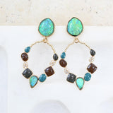 Kelly Opal Earring - Gold