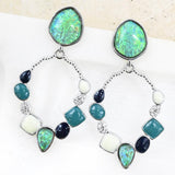 Kelly Opal Earring - Silver
