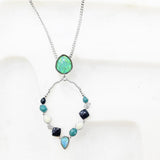 Kelly Opal Necklace - Silver