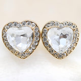 Crystal Love Heart Gold