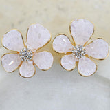 Wonder Bloom Pink Flower Earrings