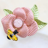 Bee Flower Brooch