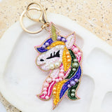 Pearl Unicorn Bag Charm