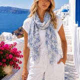Paisley Blue Scarf