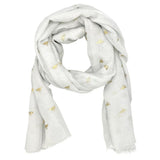 White Bee Scarf