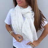 White Bee Scarf