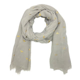 Grey Bee Scarf