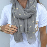 Slate Bee Scarf