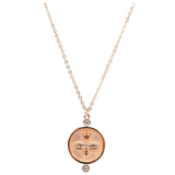 Queen Bee Necklace Rose Gold