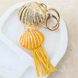 Orange Shell Keyring