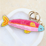 Pink Sardine Keyring