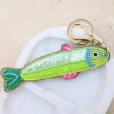 Green Sardine Keyring