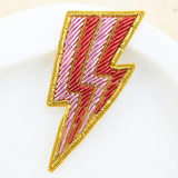 Beaded Lightning Bolt Brooch