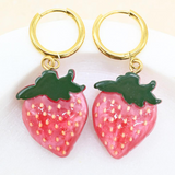 Red Strawberry Earrings