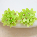 Green Blossom Earrings