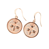 Queen Bee Earrings Rose Gold