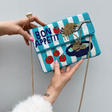 Bon Appétit Beaded Clutch
